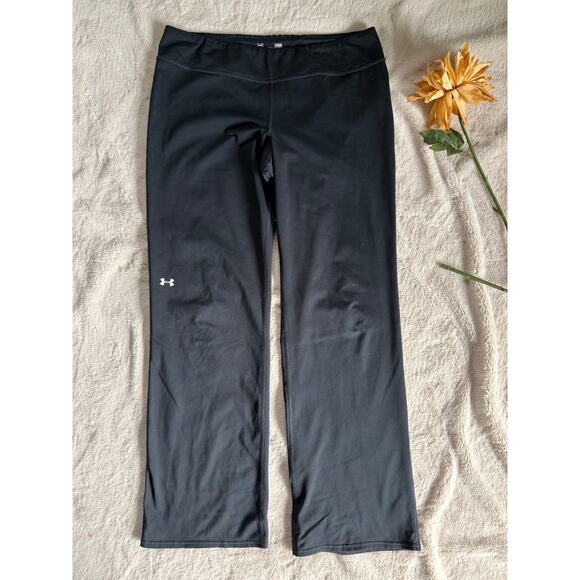 Under Armour Cold Gear Fitted Flare Leggings Size Large - Picture 1 of 5